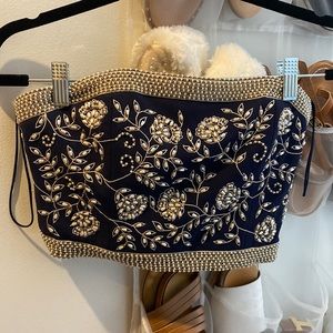 Navy Alice + Olivia top